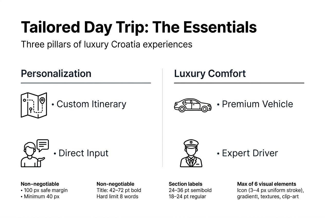 Infographic showing tailored day trip essentials