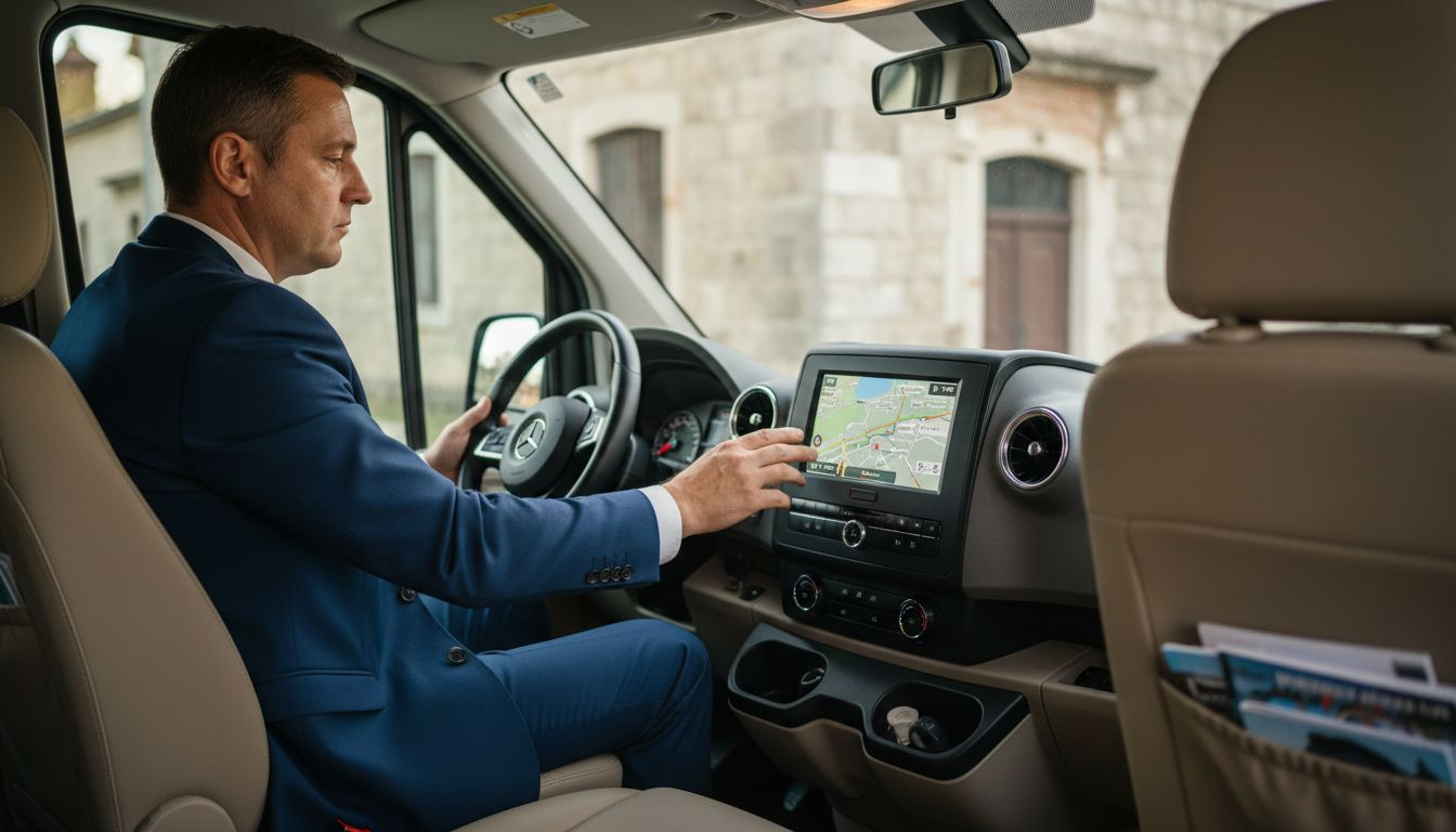 Mercedes van interior luxury transfer Croatia