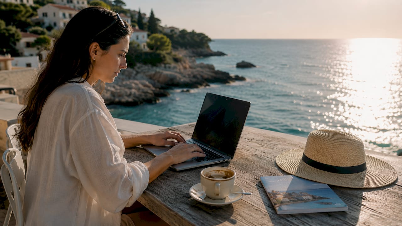 Traveler booking Croatian shuttle ticket online