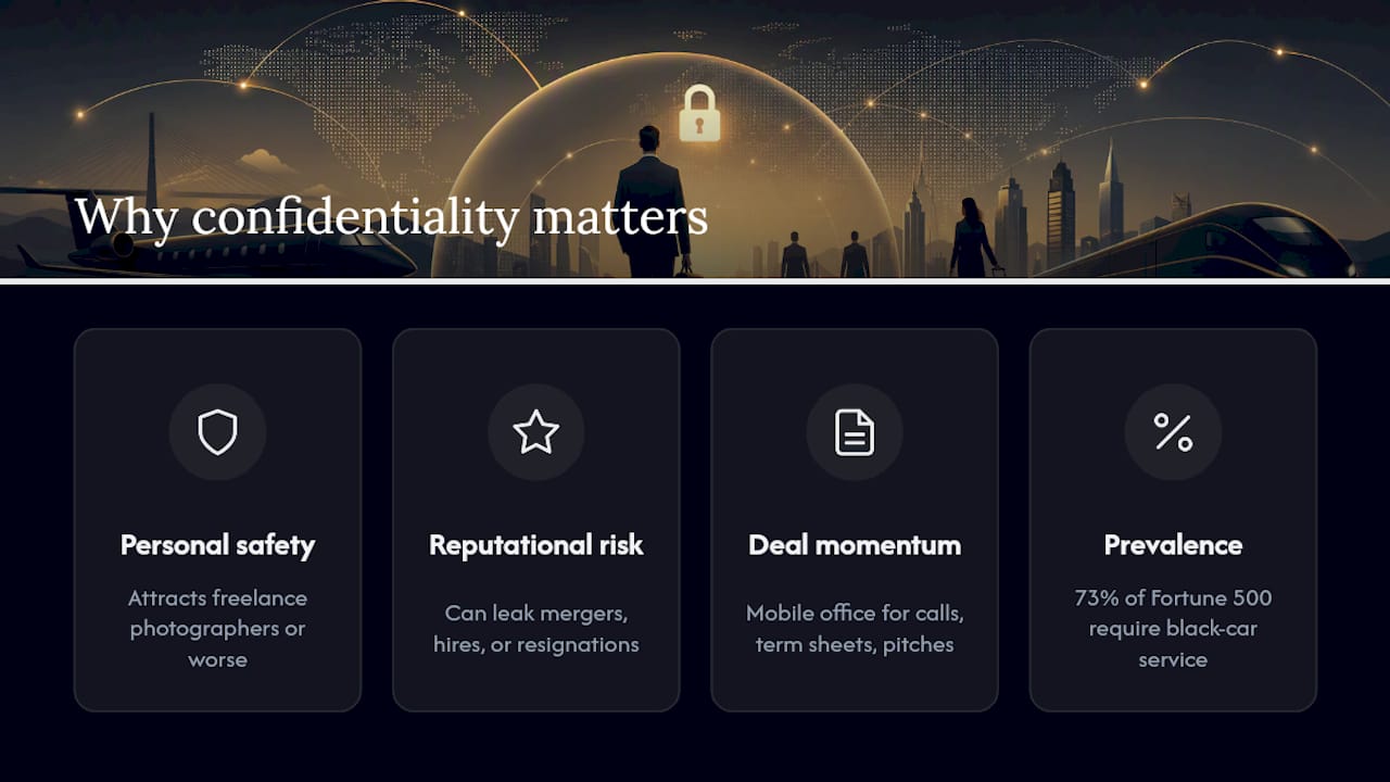 Why Confidentiality Matters for Business Travelers — overview diagram