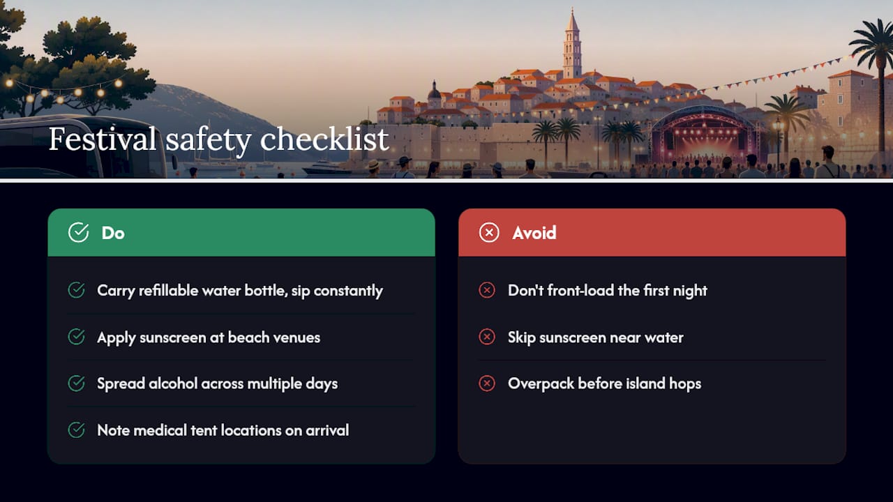Festival health and preparation checklist