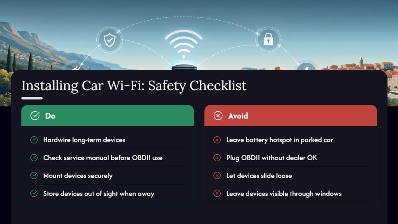 Installing Car Wi-Fi Safely: What to Watch For — overview diagram