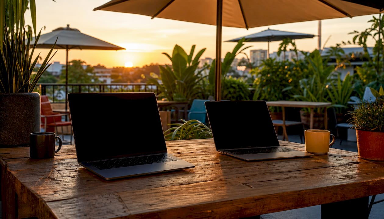 Shared sales marketing office workspace