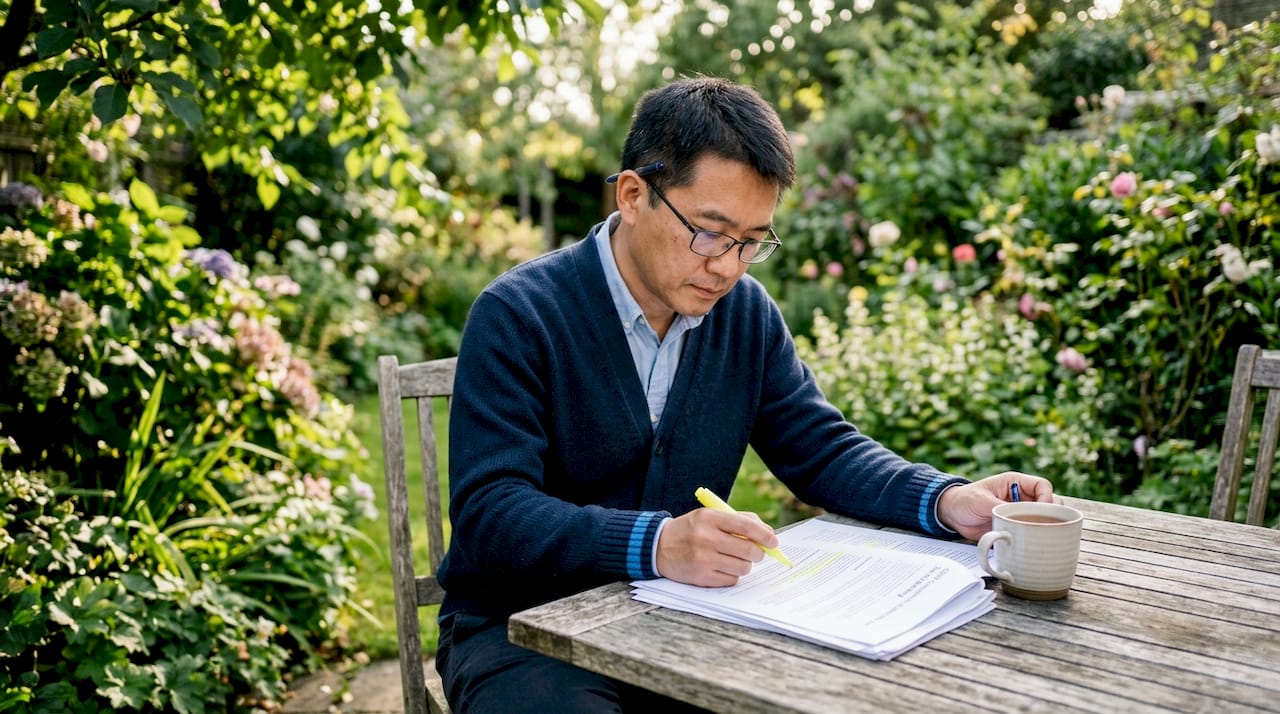Man reviewing email marketing privacy compliance documents