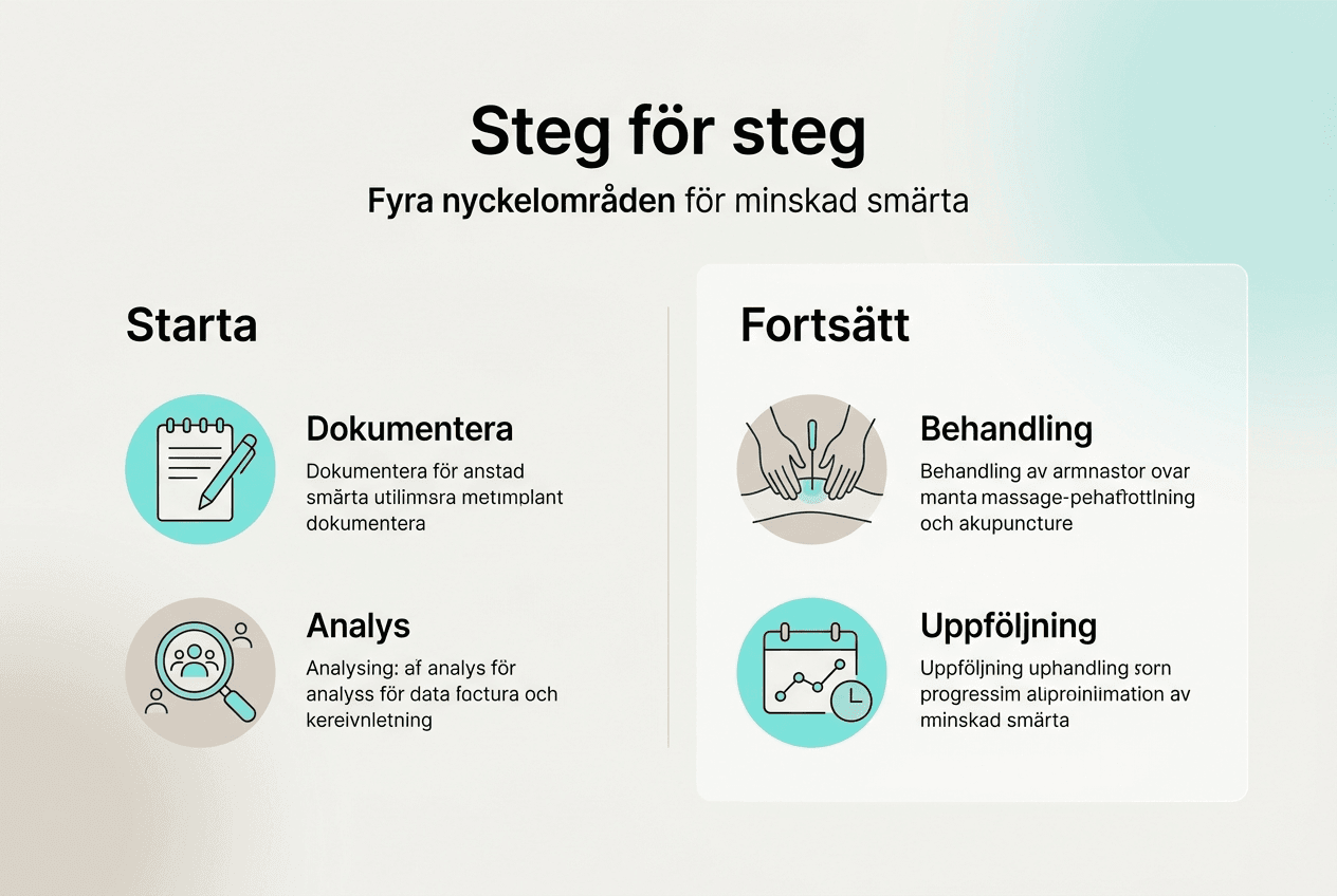 Så behandlar du smärta – en steg-för-steg-guide i bild