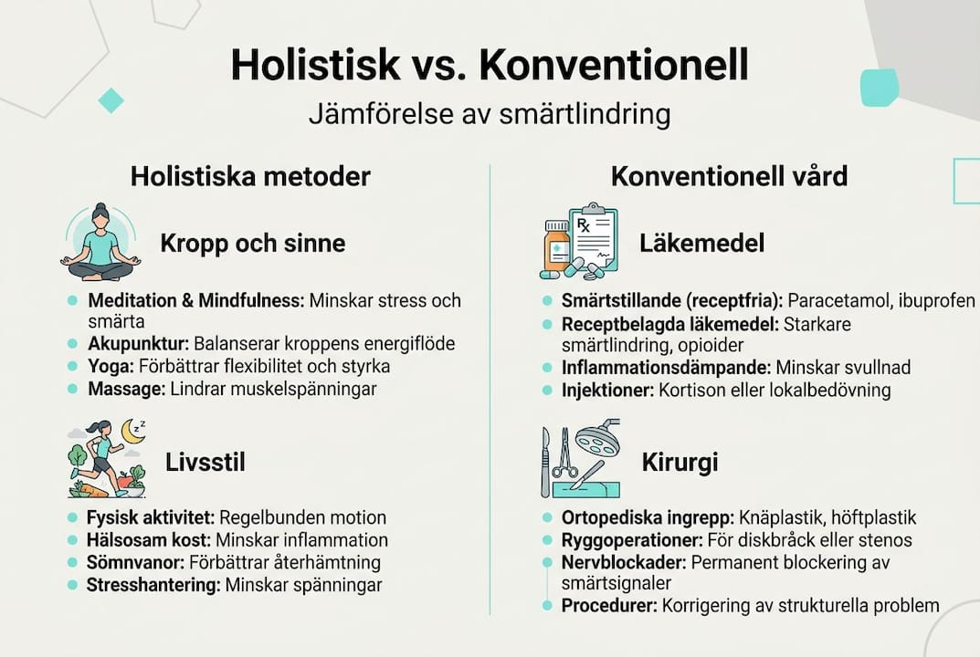 Översikt: Så skiljer sig olika metoder för smärtlindring