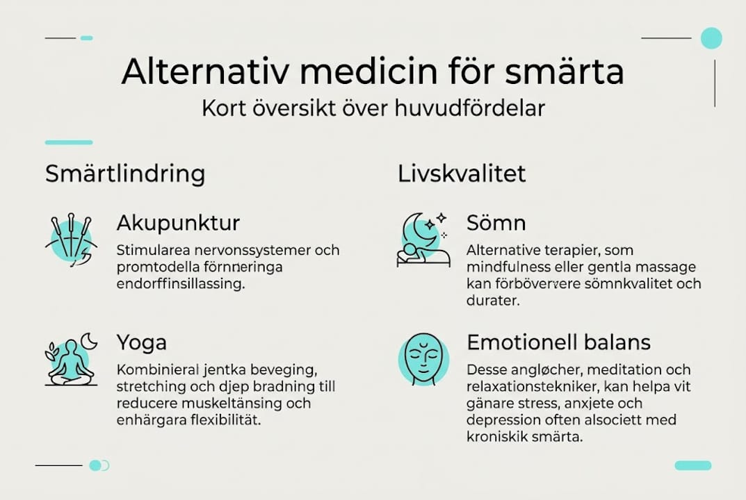 Infografik: Därför väljer många alternativ medicin – de största fördelarna