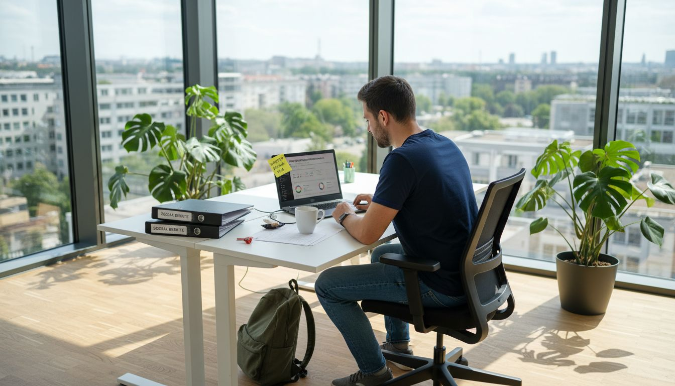 Der Marketingmanager analysiert die Ergebnisse der aktuellen Instagram-Kampagne.