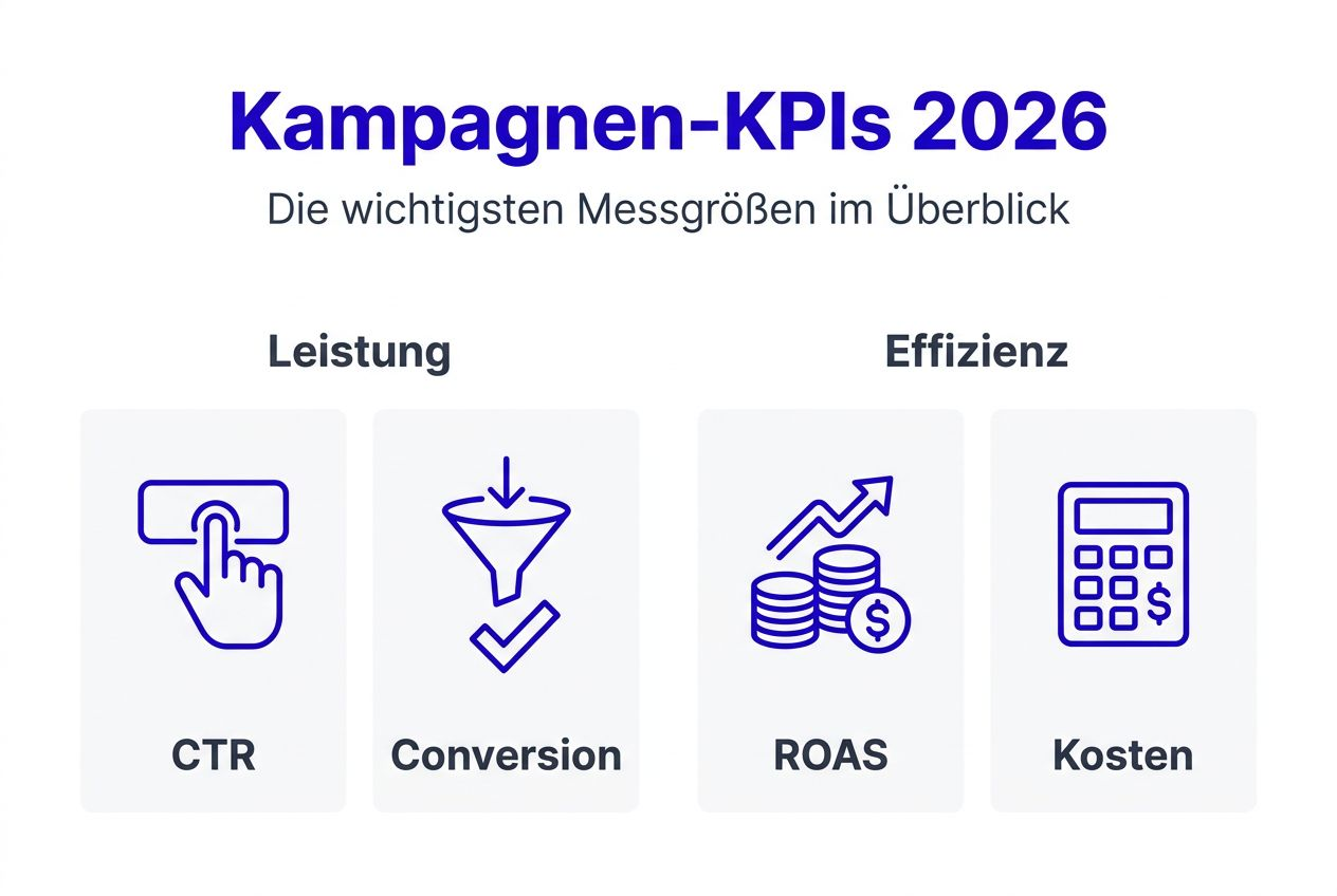 Grafische Übersicht: Die wichtigsten Kennzahlen im Kampagnenmanagement