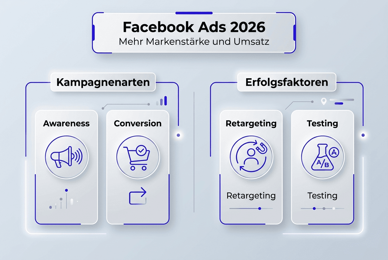 Infografik: So gestalten Sie Ihre Facebook-Werbestrategie 2026 auf einen Blick