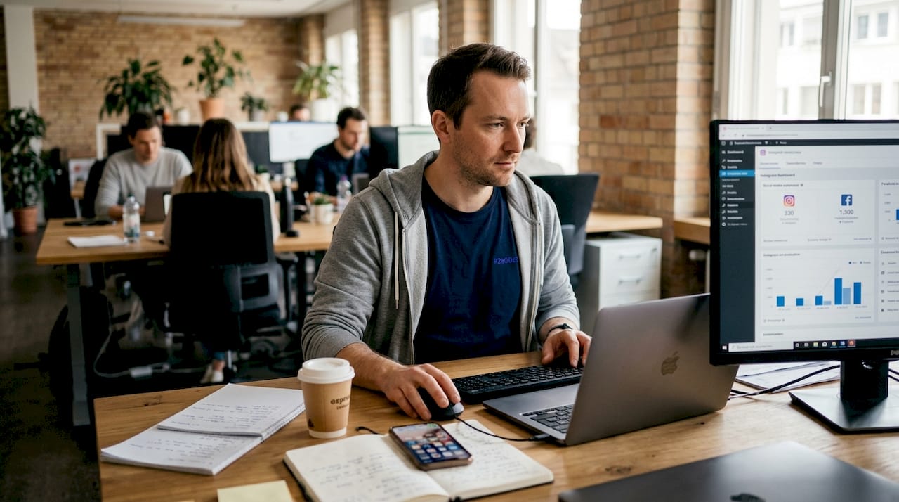 Schweizer E-Commerce-Manager mit Schwerpunkt auf Social-Media-Analysen