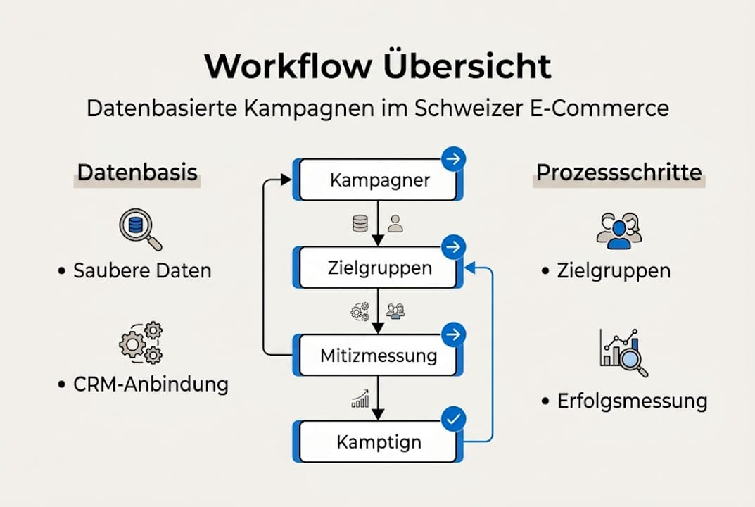 Übersicht: Die wichtigsten Schritte für erfolgreiche datengetriebene Kampagnen