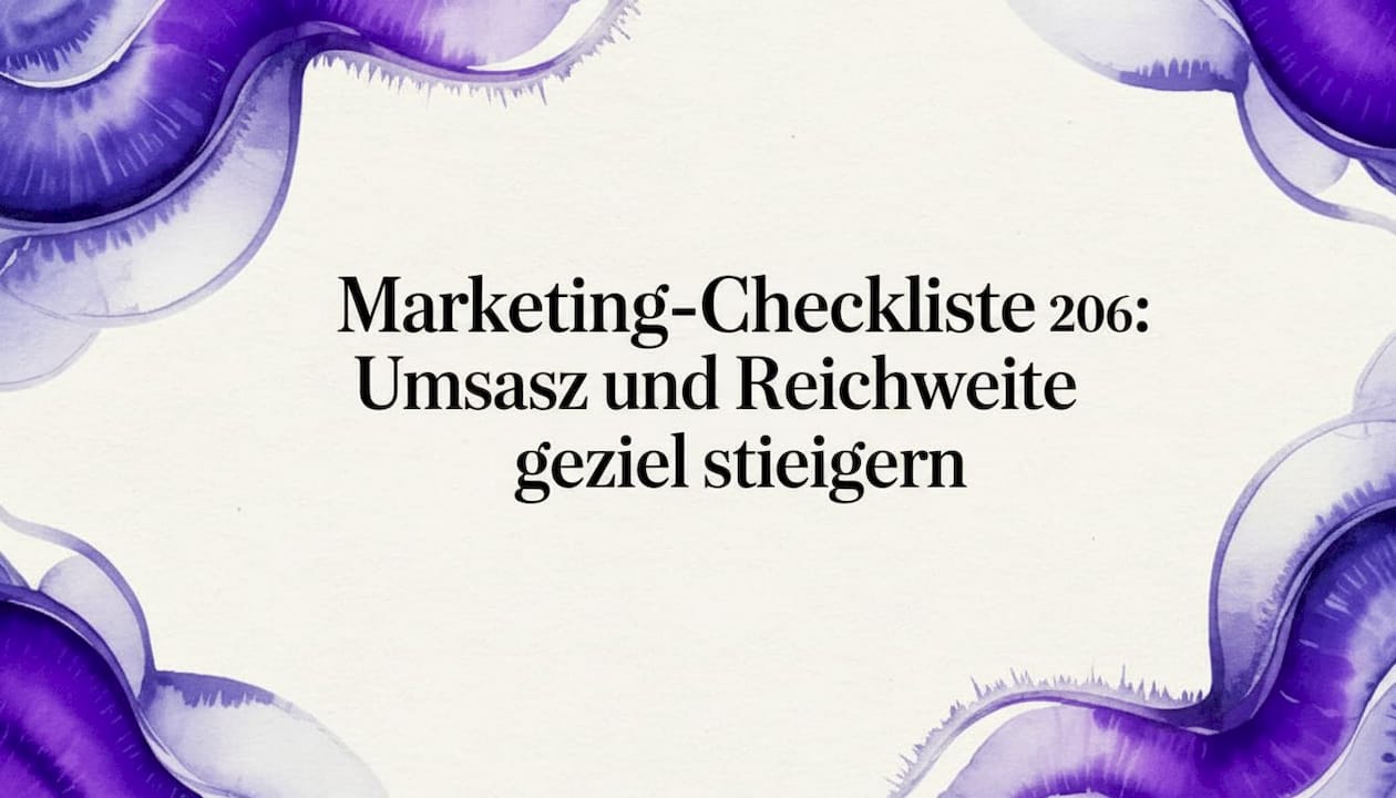 Titelkarte mit Aquarell-Schleifenrahmen