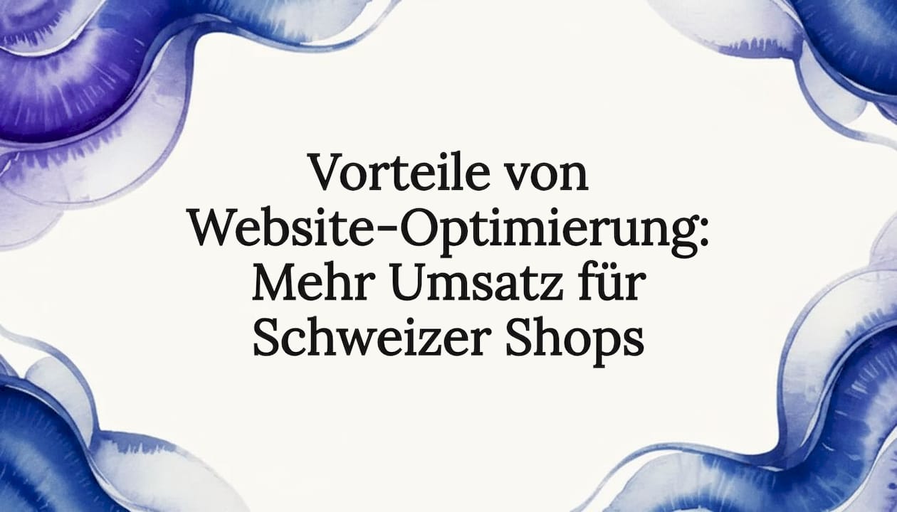 Stilvolle Titelseite mit farbigen Aquarellbändern als dekoratives Element