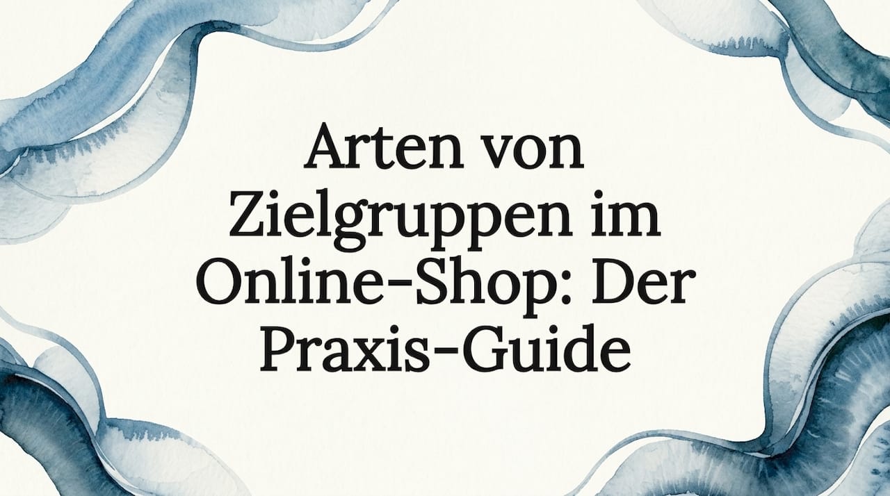 Stilvolle Titelgrafik mit Aquarellbändern als dekoratives Element