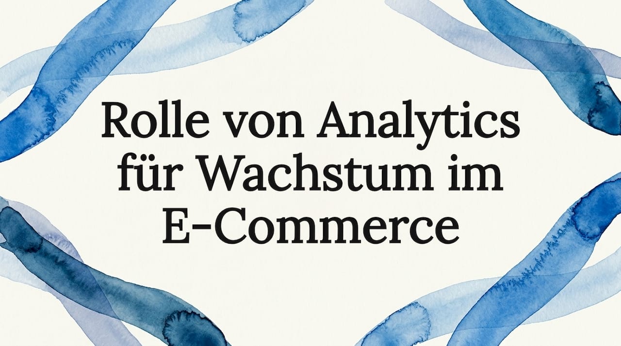 Stilvolle Titelkarte im Aquarell-Look mit dekorativen Bändern und freier Fläche für individuellen Text