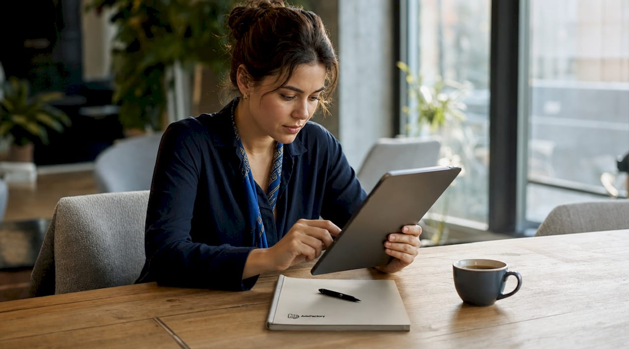 Eine Frau arbeitet am Laptop und setzt dabei auf Marketing-Automatisierung.