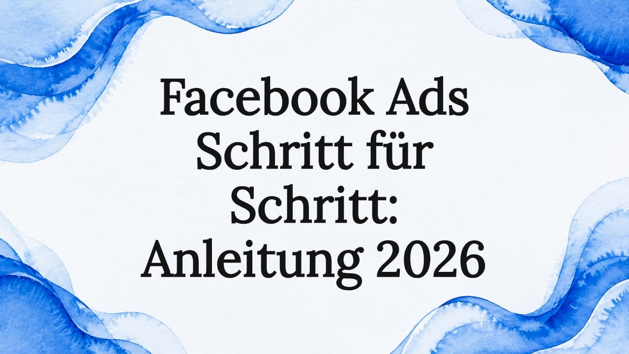 Stilvolle Titelbild-Grafik in Blau und Creme gestaltet