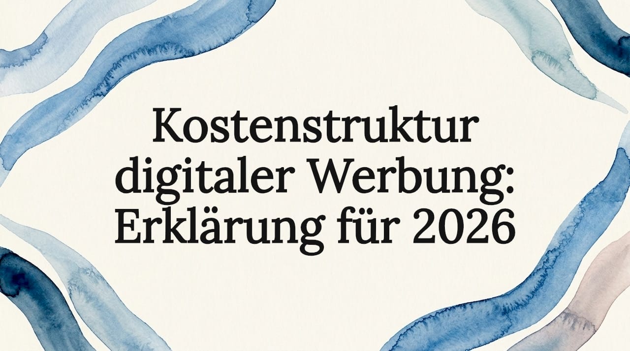 Stilvolle Titelgrafik mit einem Rahmen aus Aquarellbändern
