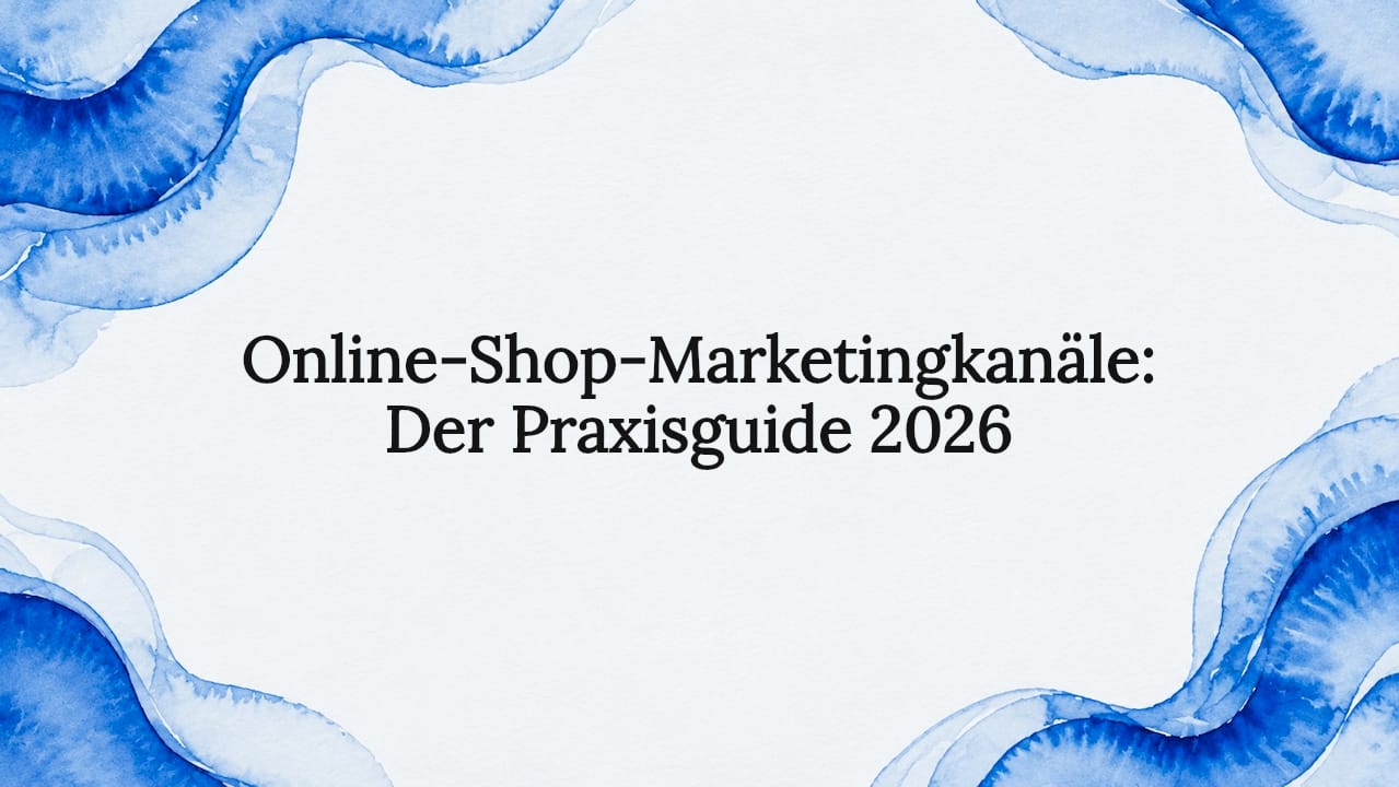 Stilvolle Titelgrafik mit farbenfrohen Aquarellstreifen