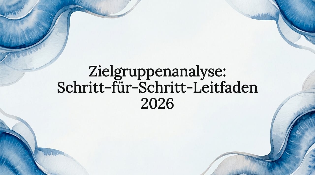 Ein dekorativer Rahmen aus Aquarellmotiven um das Textfeld