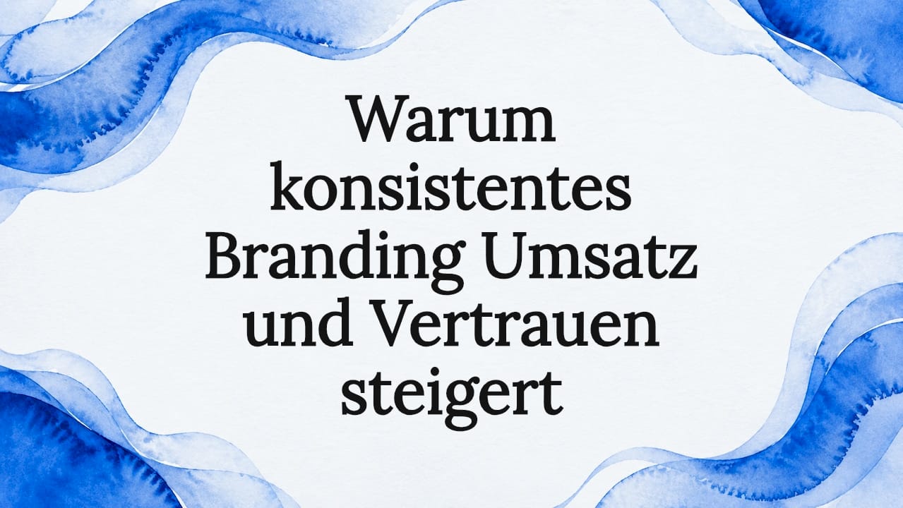 Stilvolle Titelseite mit einem Rahmen im blauen Banner-Look