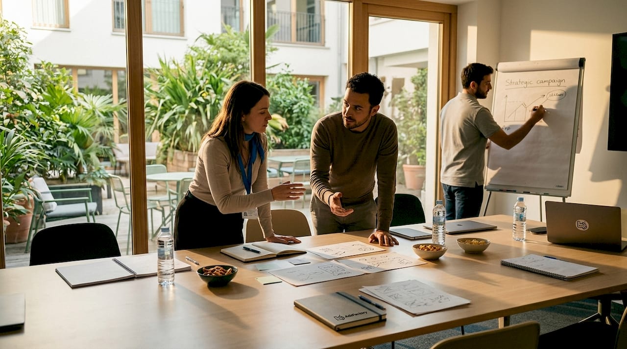 Das Marketing-Team entwickelt derzeit eine Kampagne, die auf Künstlicher Intelligenz basiert.