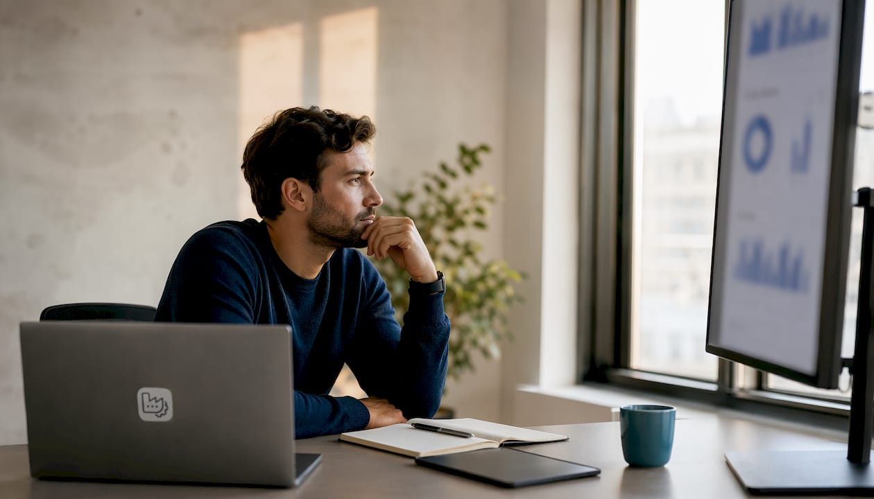 Ein Experte optimiert die Gebotsstrategien in Google Ads, um bessere Ergebnisse zu erzielen.