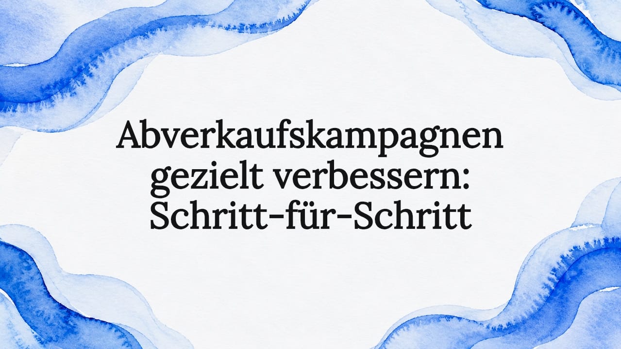 Editorialer Titelrahmen im Aquarell-Look, verziert mit stilvollen blauen Bändern