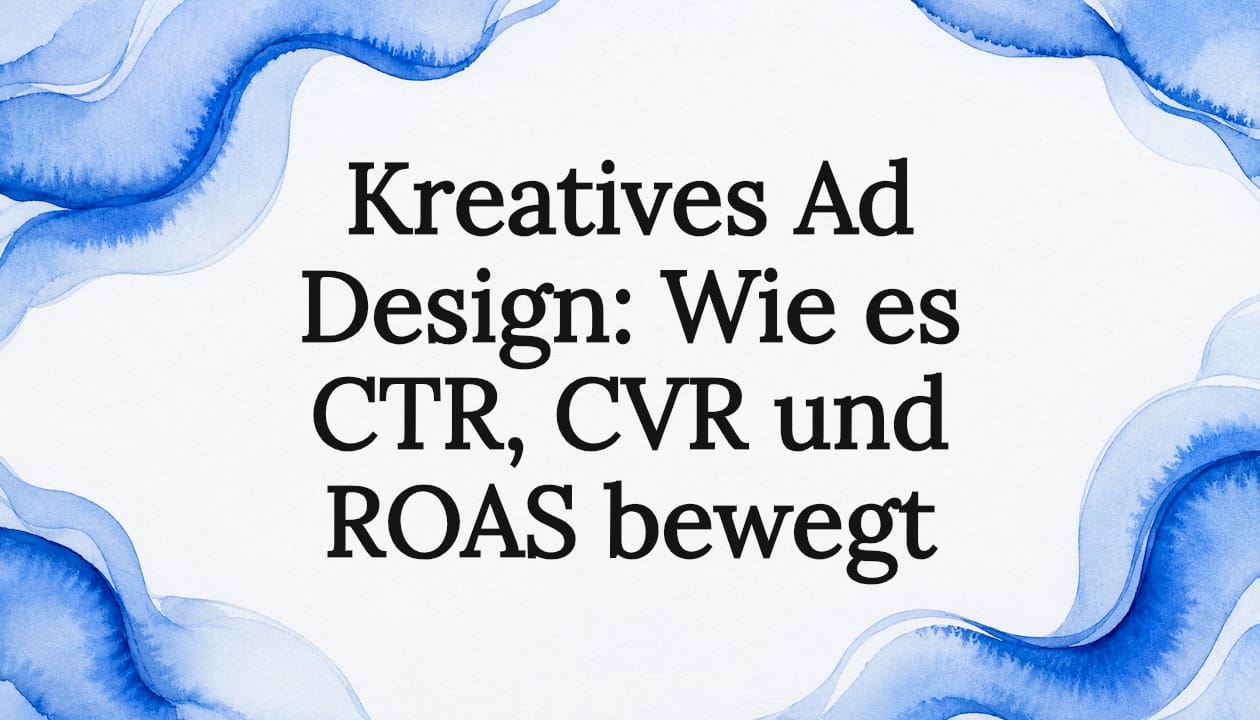 Stilvolle Titelbild-Grafik für einen Artikel rund um Anzeigengestaltung