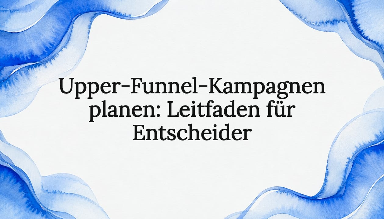 Ein Rahmen aus Aquarellbändern, der den Titelbereich stilvoll umrahmt.
