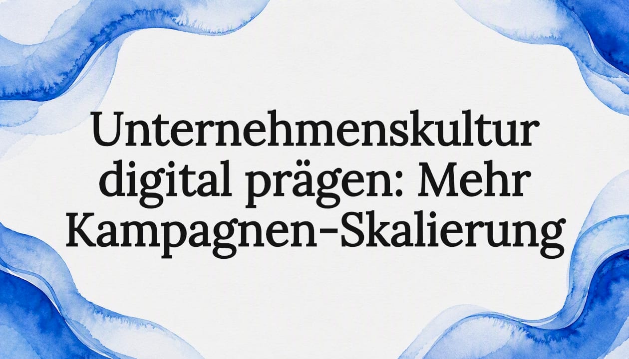 Künstlerischer Aquarellrahmen als Blickfang um die Überschrift