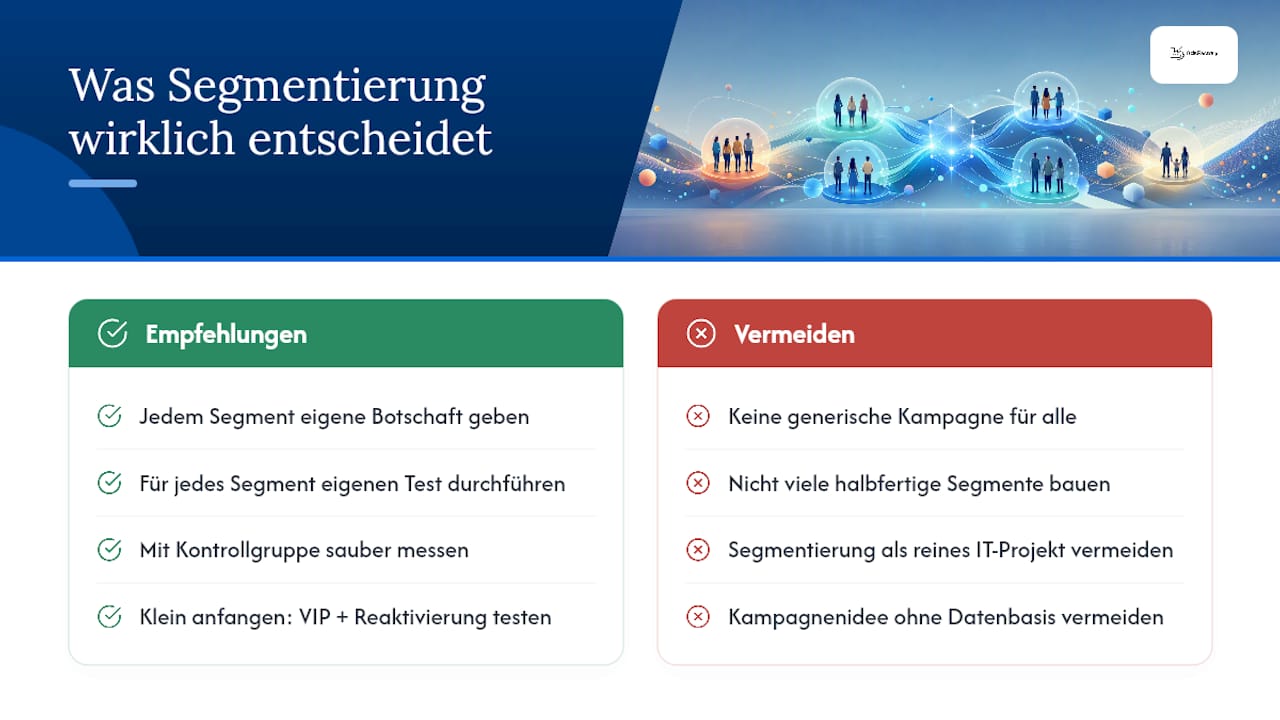 Was Segmentierung wirklich entscheidet — overview diagram