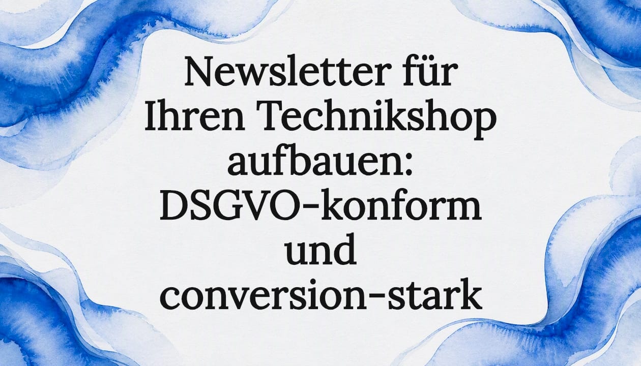 Gestaltetes Titelbild als Blickfang für einen Newsletter-Artikel zum Thema Marketing