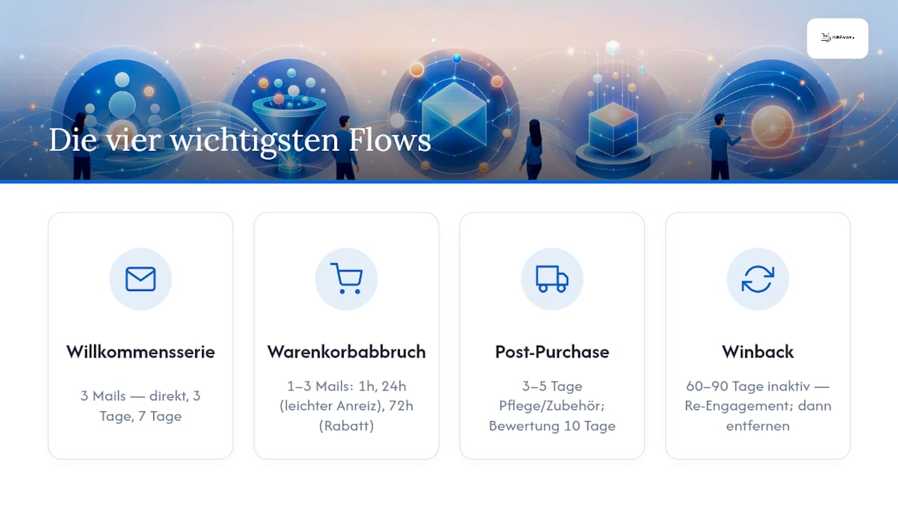 Übersicht der vier wichtigsten Newsletter-Automatisierungen