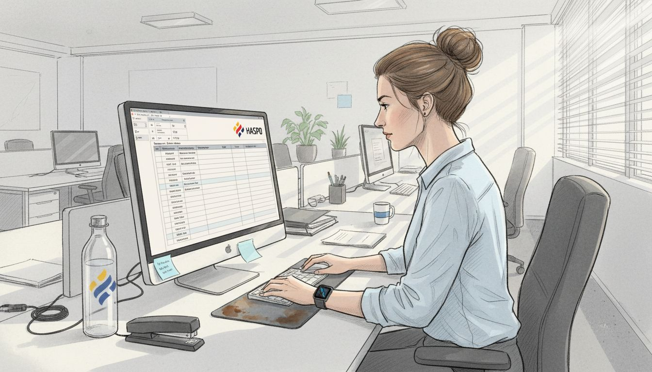 Personalistka aktualizuje záznamy o absolvovaní školení z oblasti kybernetickej bezpečnosti.