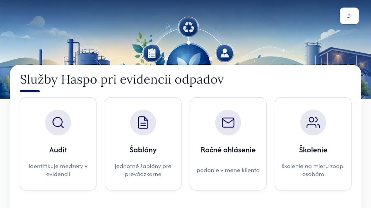 Ako vám Haspo pomôže s evidenciou odpadov bez pridávania ďalšej administratívy — overview diagram