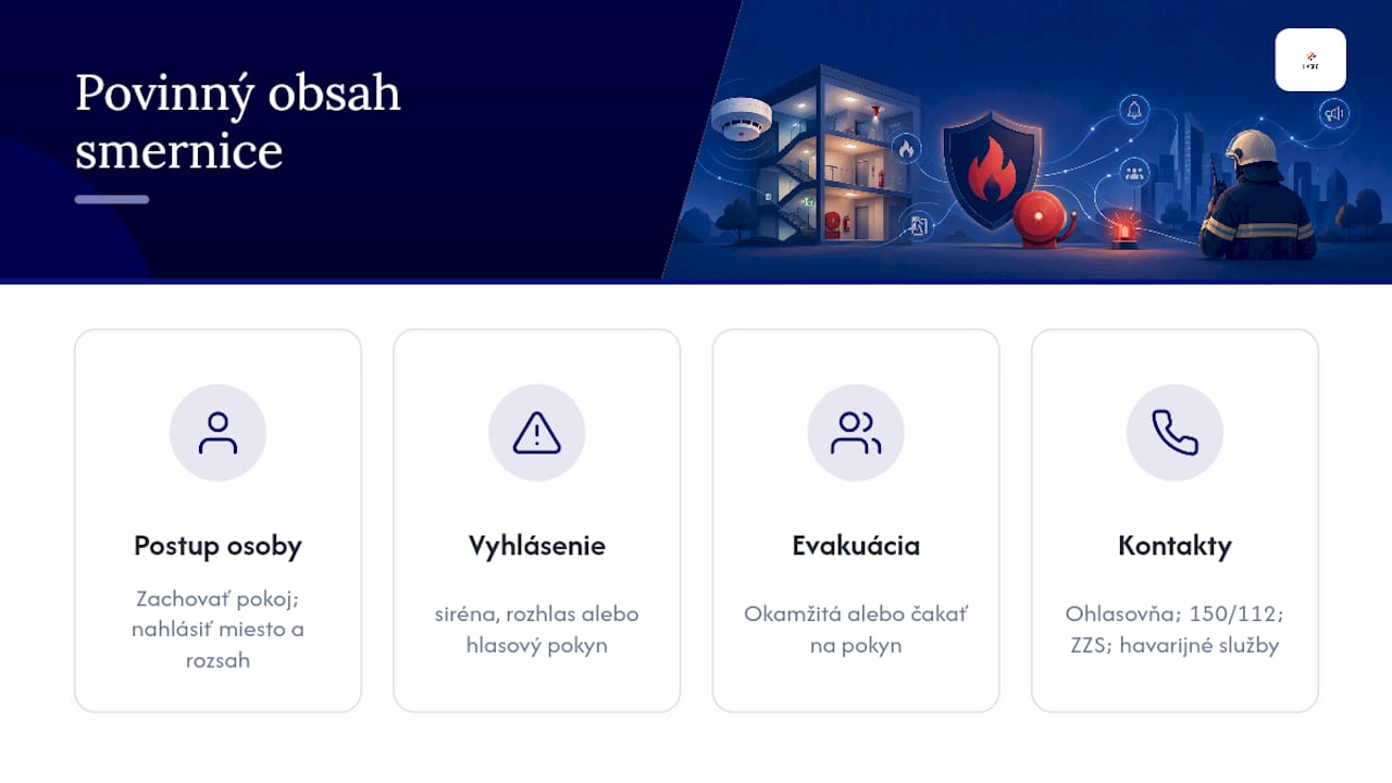 Štyri časti požiarneho pokynu
