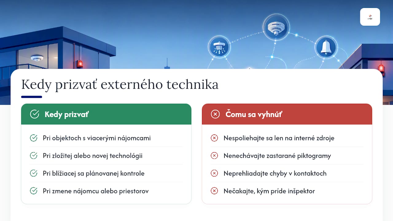 Prečo si na aktualizáciu smerníc niekedy prizvať externého technika — overview diagram