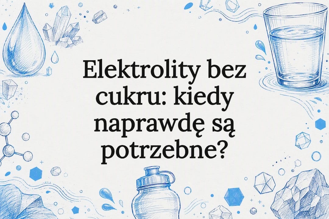 Dekoracyjna ilustracja kropli wody i minerałów