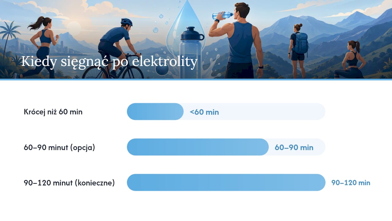 Okresy wysiłku i zapotrzebowanie na elektrolity