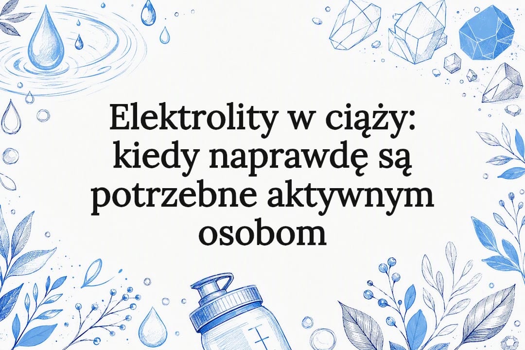 Dekoracyjna grafika przedstawiająca krople wody i minerałów