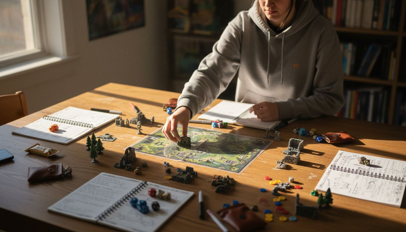 Arranging battle map and player stations