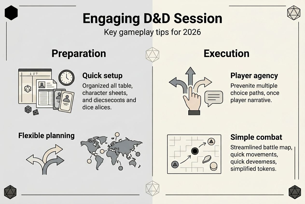 Infographic of DD session engagement tips
