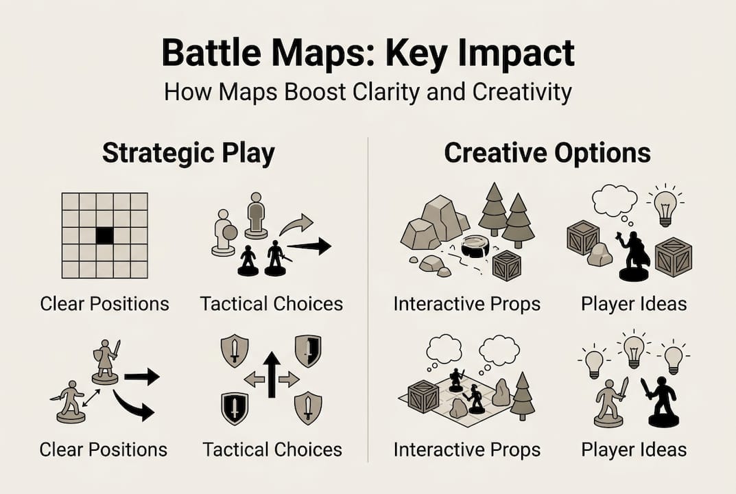 Infographic compares tactical and creative map benefits