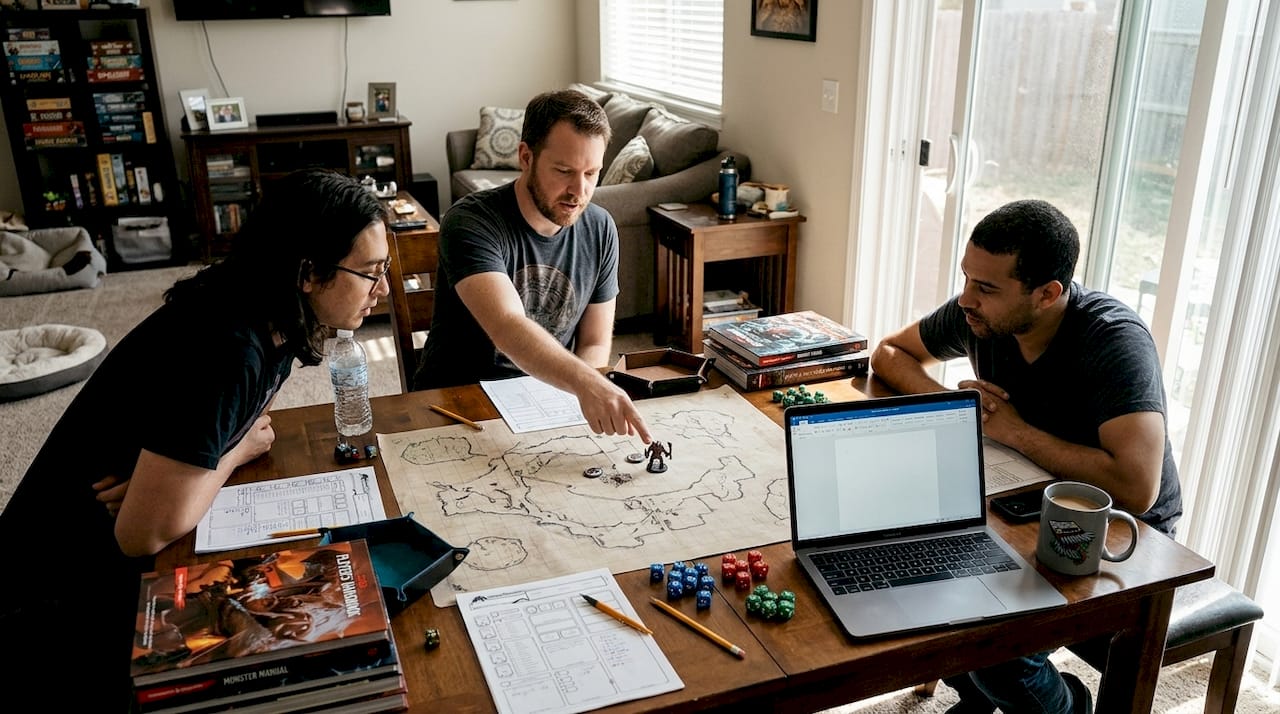 Game master clarifies RPG map positions