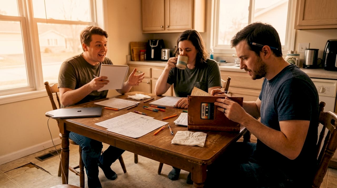 RPG players preparing for session zero