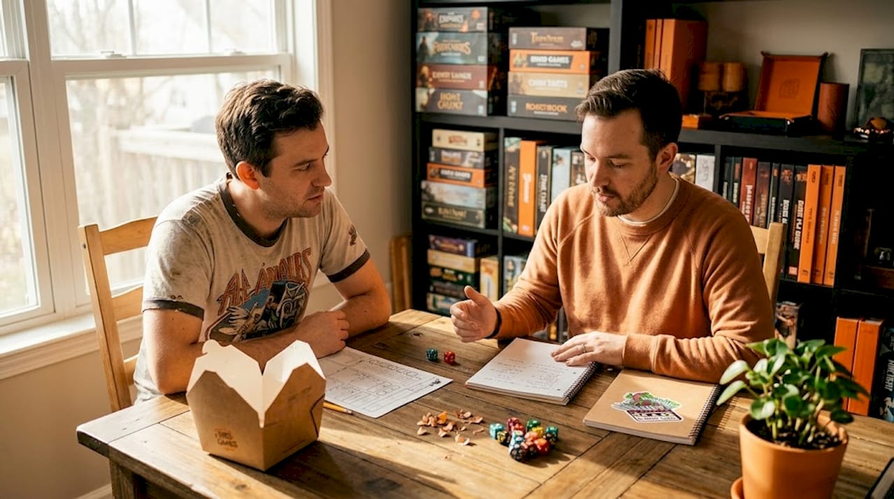 Players demonstrating good RPG etiquette