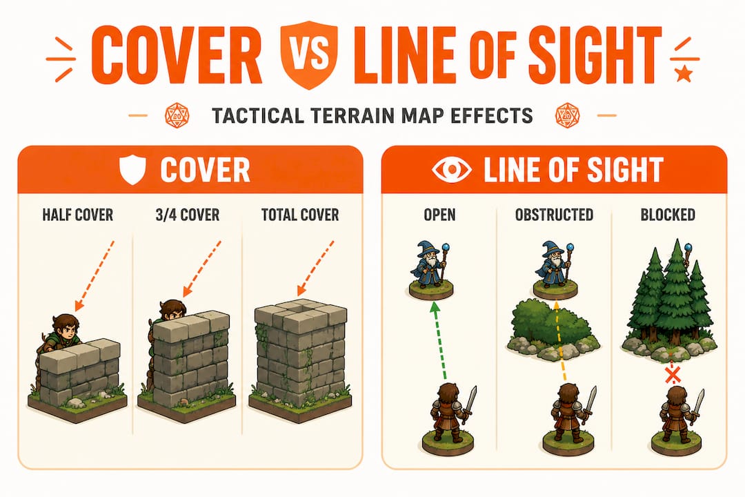 Infographic comparing RPG cover and line-of-sight concepts