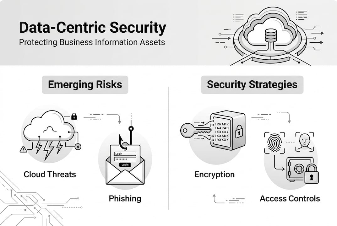 Infographic on data-centric security approaches